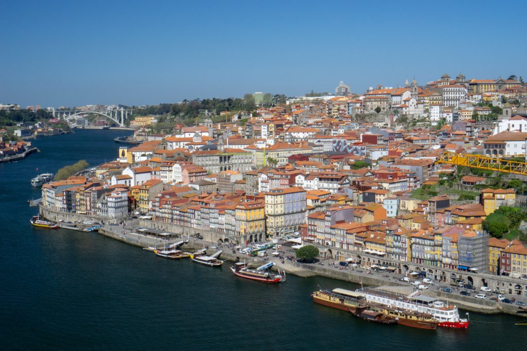 Porto Ribeira Panorama Pod Dom Luis I Porto