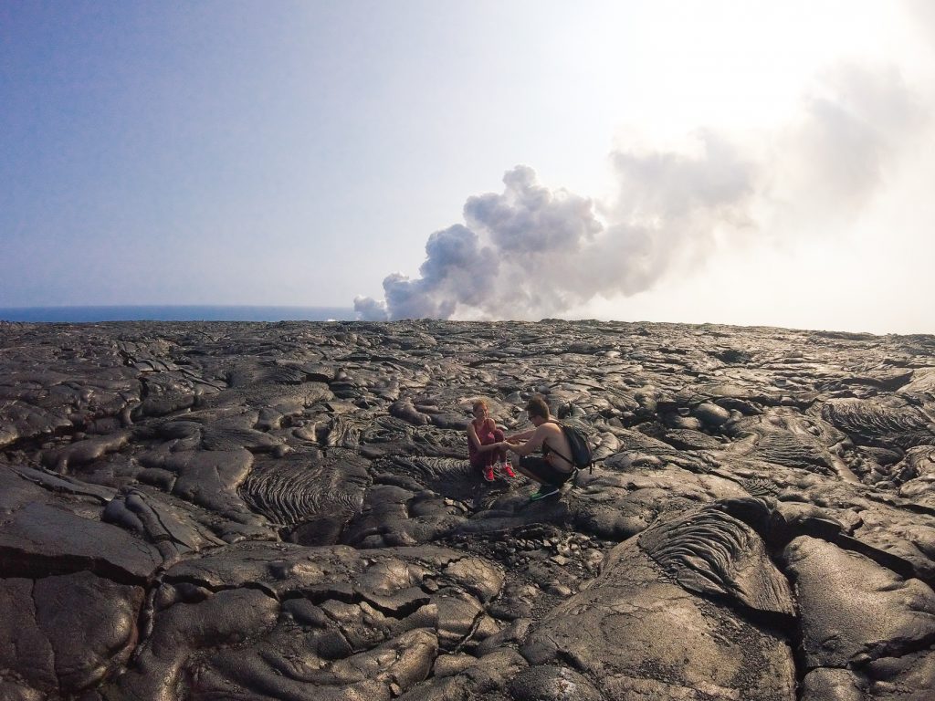 Vulcanul activ Kilauea Big Island Hawaii