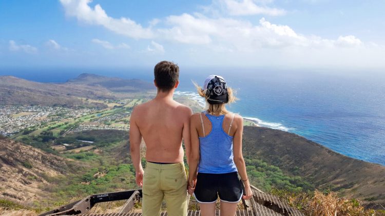 Drumetie pe Koko Head, Oahu, Hawaii