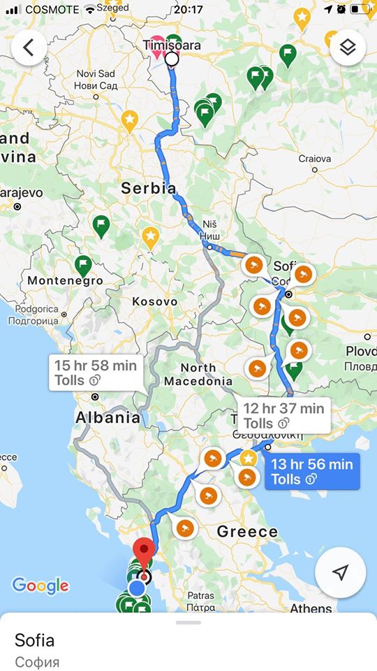 Traseul din Romania in Grecia pe vreme de pandemie