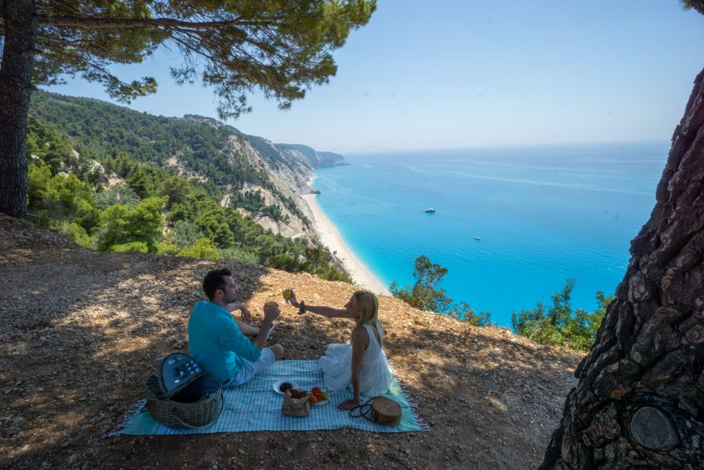 Grecia in vreme de pandemie, picnic la plaja Egremni, Lefkada